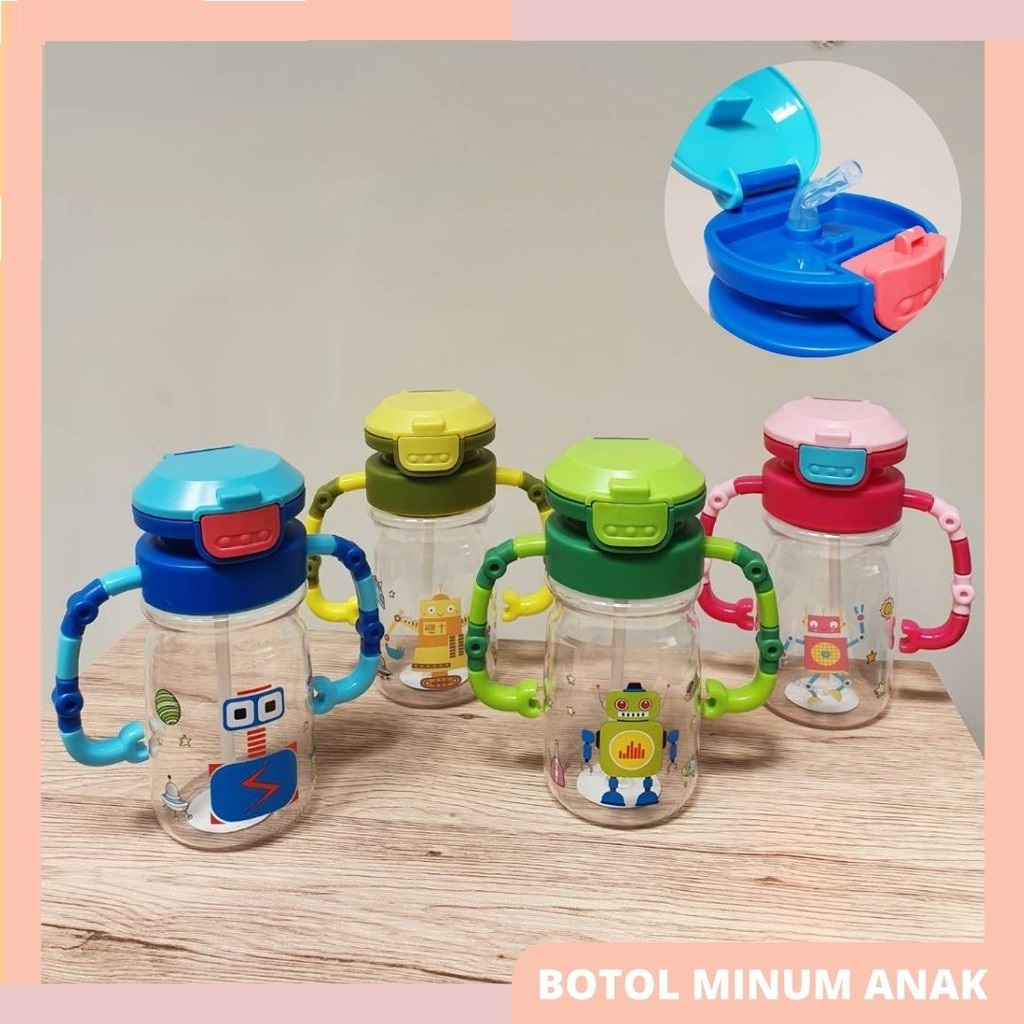 Jual Botol Minum Robot Botol Air Minum Anak Lucu Karakter 450ml ...