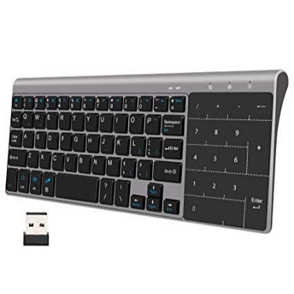 Jual Keyboard Wireless Mini with Track Pad and Numeric Pad 3in1 ...