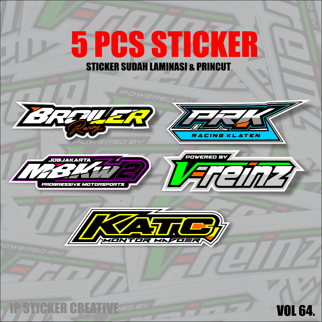 Jual STIKER PACK BENGKEL RACING TEAM Racing Hell, KATC, PRK Klaten ...