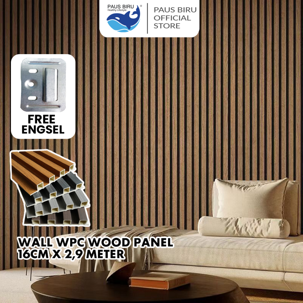 Jual Paus Biru Wood Panel Wpc Dinding Motif Kayu D Wallpanel Pvc