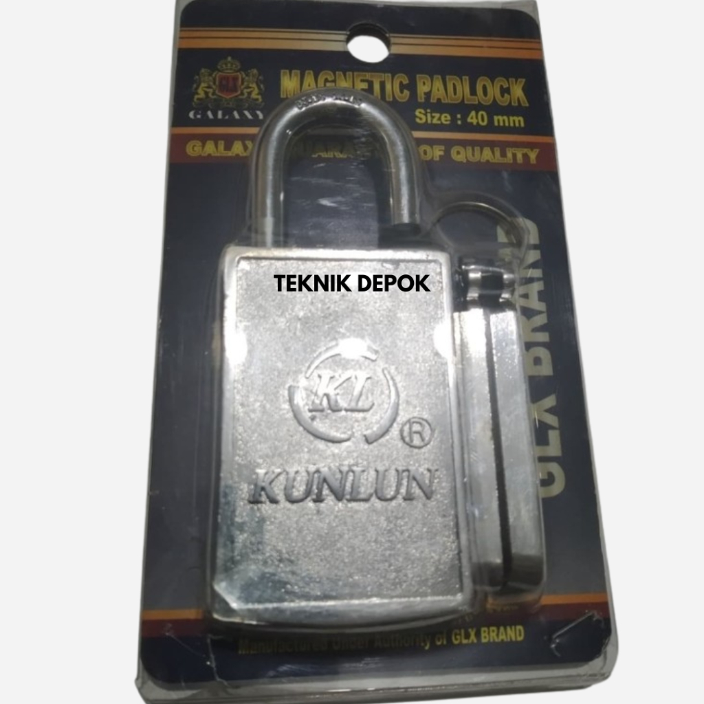 Jual Gembok Magnet 40 mm Magnetic Padlock Pengaman Pagar Rumah Pager ...