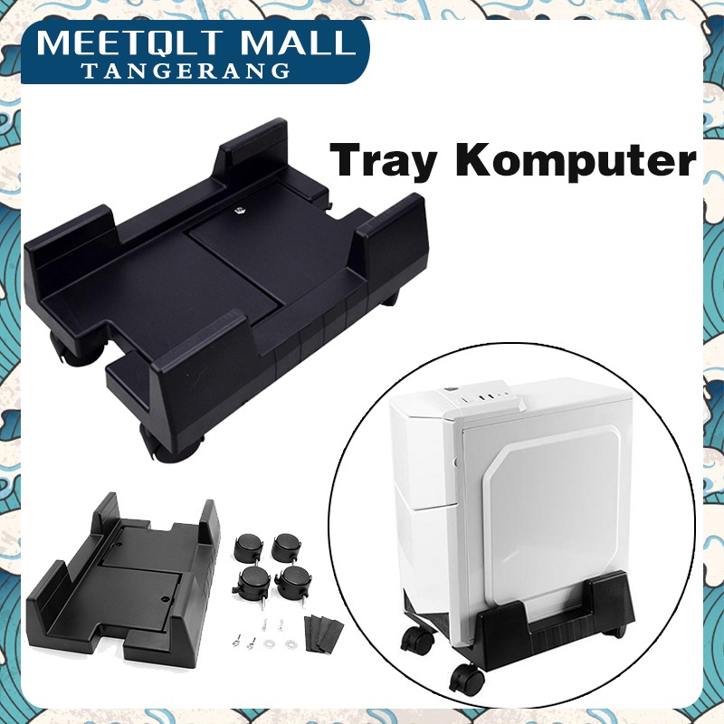 Jual Pemegang Host Komputer Plastik-Computer Host Bracket With Wheels ...