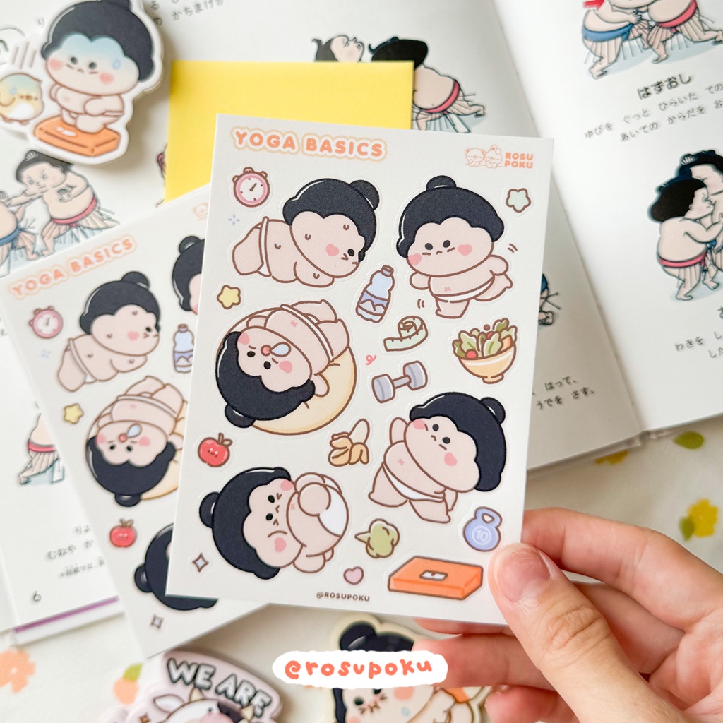 Jual Rosupoku Sticker Sheet - Sumo Edition | Shopee Indonesia