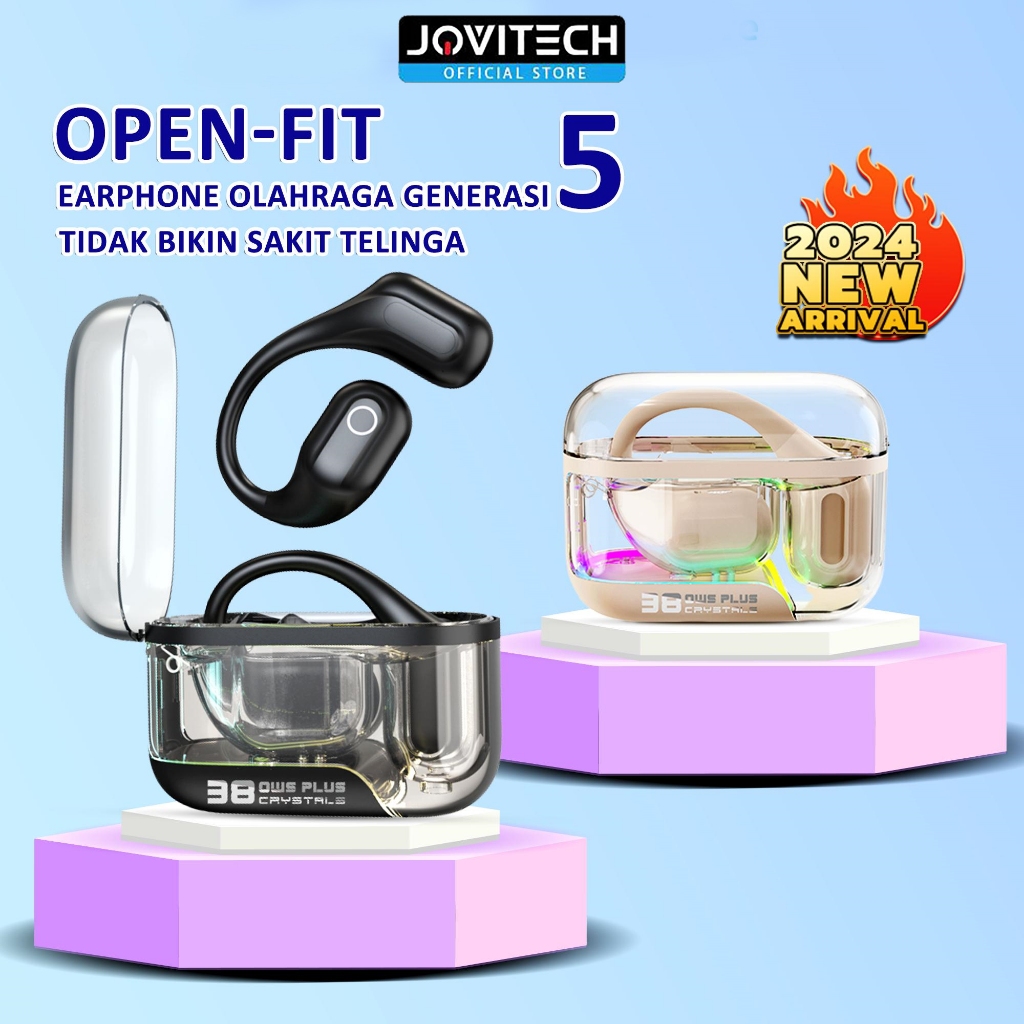 Jual Baru Jovitech Original Ows Open Ear True Wireless Earphone Bluetooth Headphone