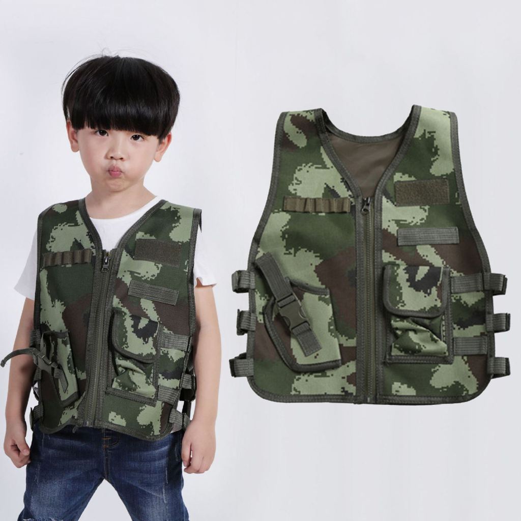 Gilet Modulare ONEINHE Per Caccia E Paintball – Tessuto Oxford 600D, 4 Sacchetti Rimovibili, Regolabile Per Vita 80-112 Cm, Taglia Unica - 2
