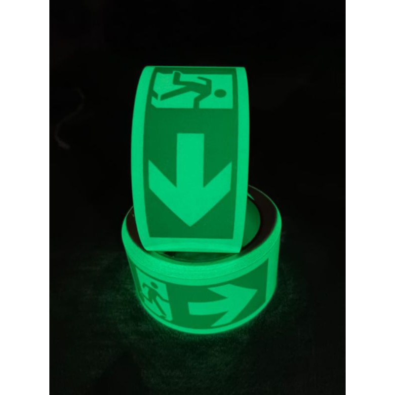 Jual STIKER STICKER FOSFOR GLOW IN THE DARK MOTIF PANAH ORANG 5CM X 10 ...