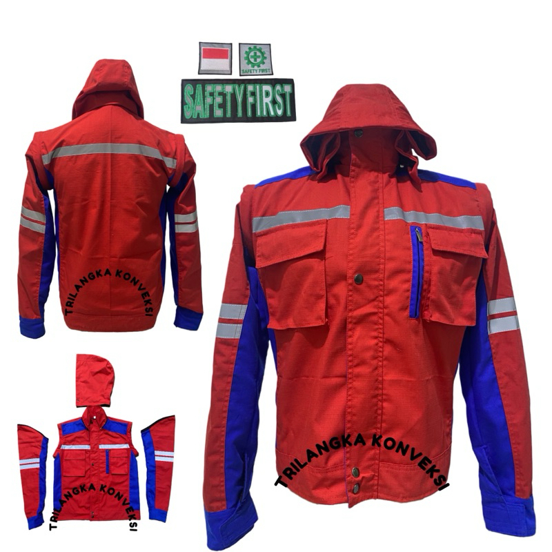 Jual 3in1 Baju safety kerja lapangan Wearpack semi jacket bisa jadi ...