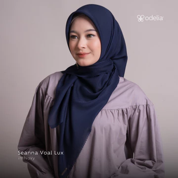 Odelia Seanna Voal Lux L Hijab Segiempat I Segiempat Polos Lasercut