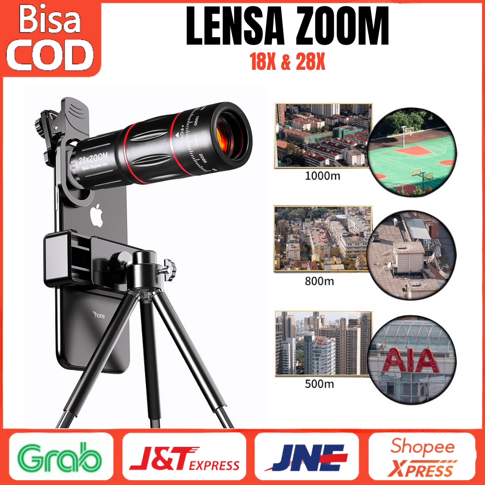 Jual Apexel 18X 28X Lensa Kamera Zoom Lensa Telezoom Hp Universal Lensa