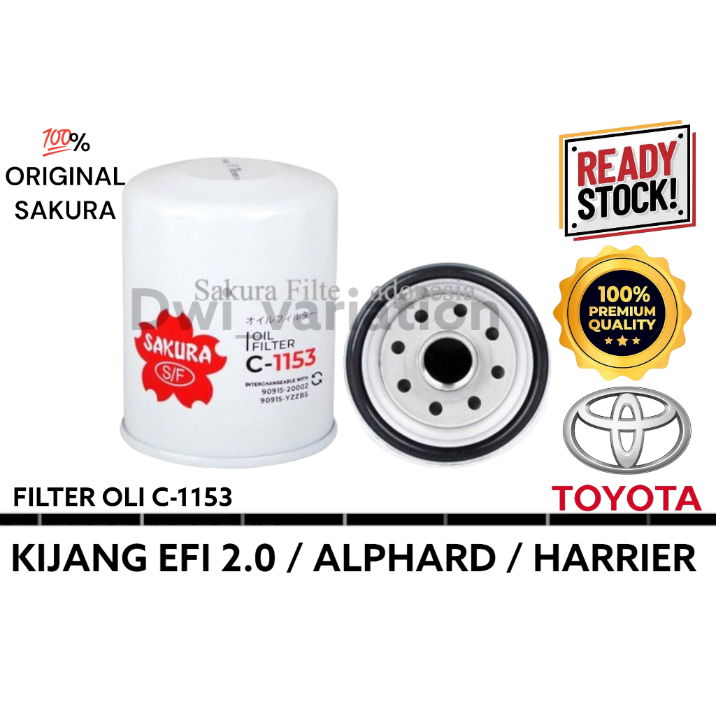 Jual FILTER OLI KIJANG EFI 7K / HARRIER / ALPHARD ORIGINAL PRODUK ...