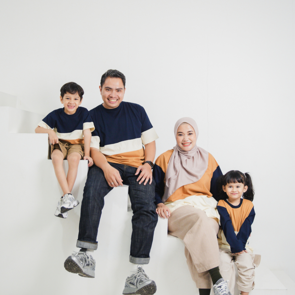 Jual Badudu.id Baju Couple Keluarga - Runa Family Set - Busui - Navy ...