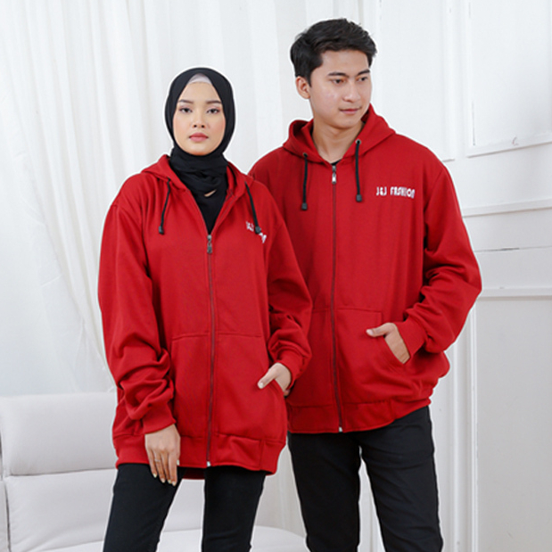 Jaket hoodie couple polos best sale