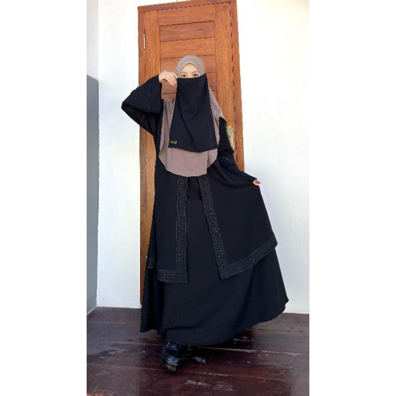 Jual new abaya fursan abaya Saudi 014 abaya viral abaya Renda Saudi Shopee Indonesia