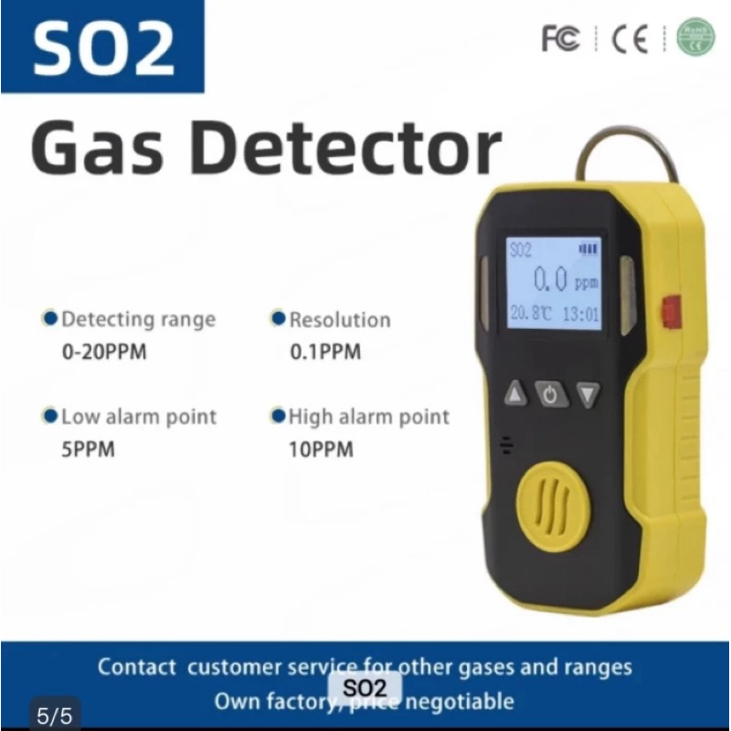Jual Sulfur Dioxide Gas Detector SO2 Bosean Leak Monitor Tester Meter ...