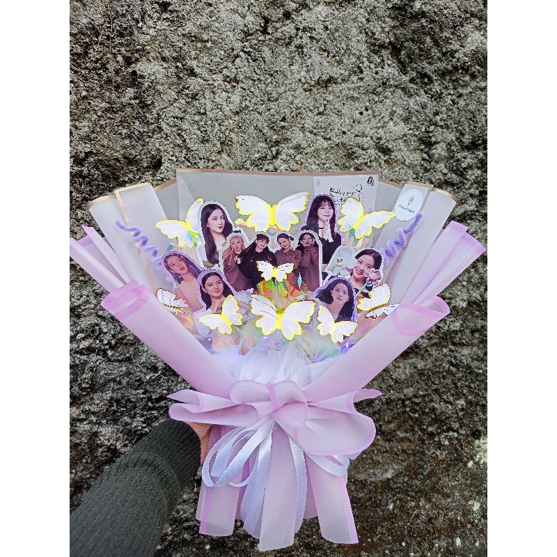 Jual BUTTERFLY BOUQUET/Buket Kupu-Kupu LED+Foto (free kartu ucapan ...
