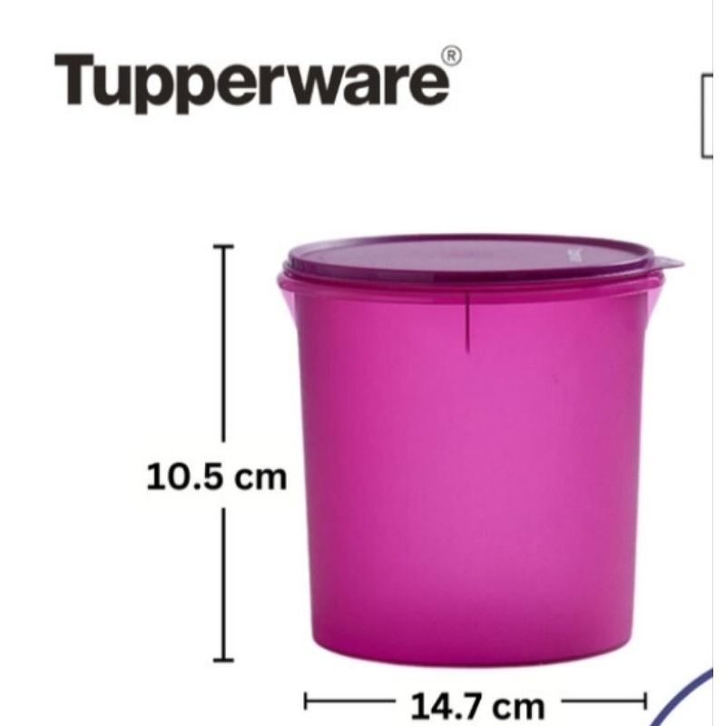 Jual Tupperware Toples Deco Canister 5L Ungu | Shopee Indonesia