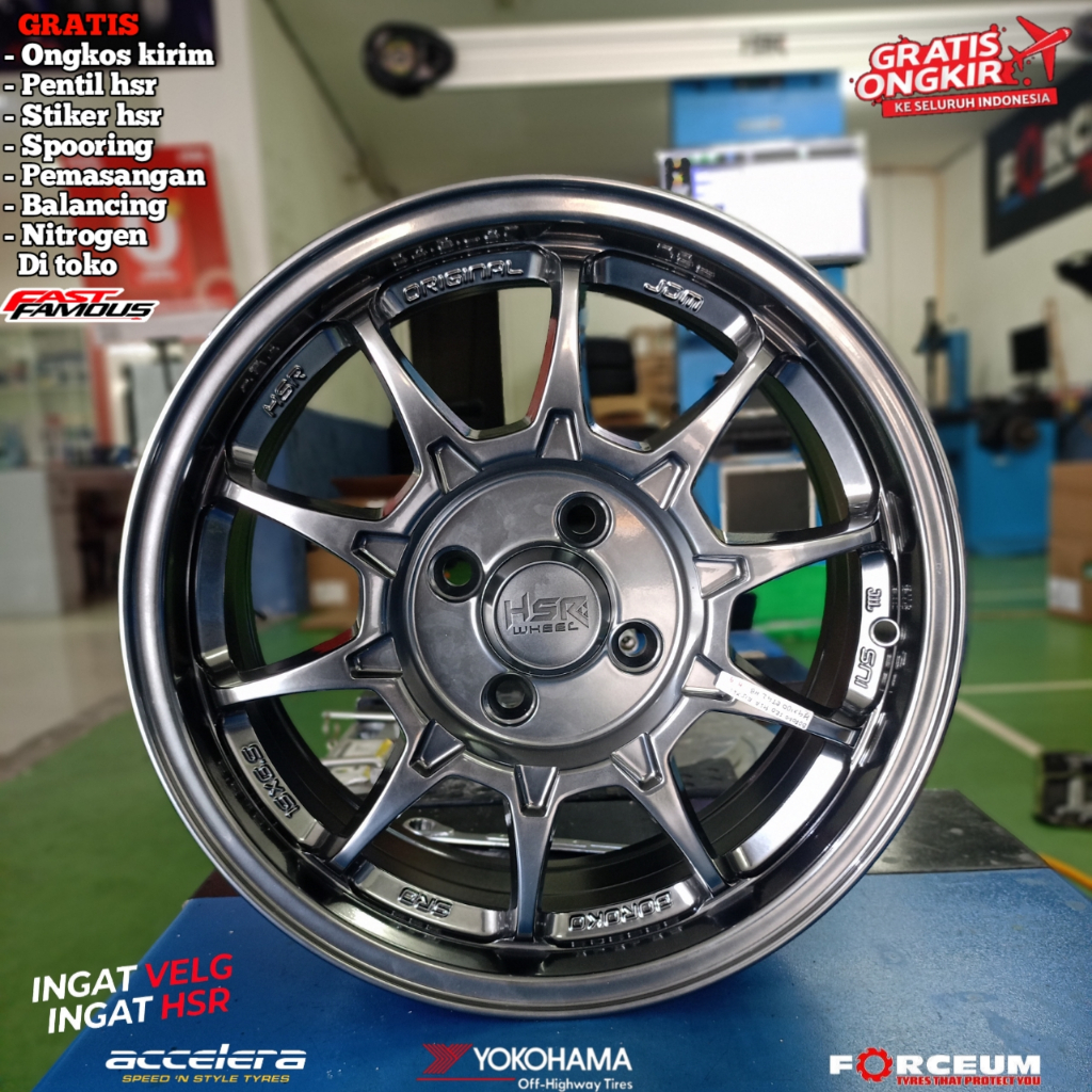 Jual velg racing r15 rata body terbaru bisa untuk Brio, Agya, mobilio ...
