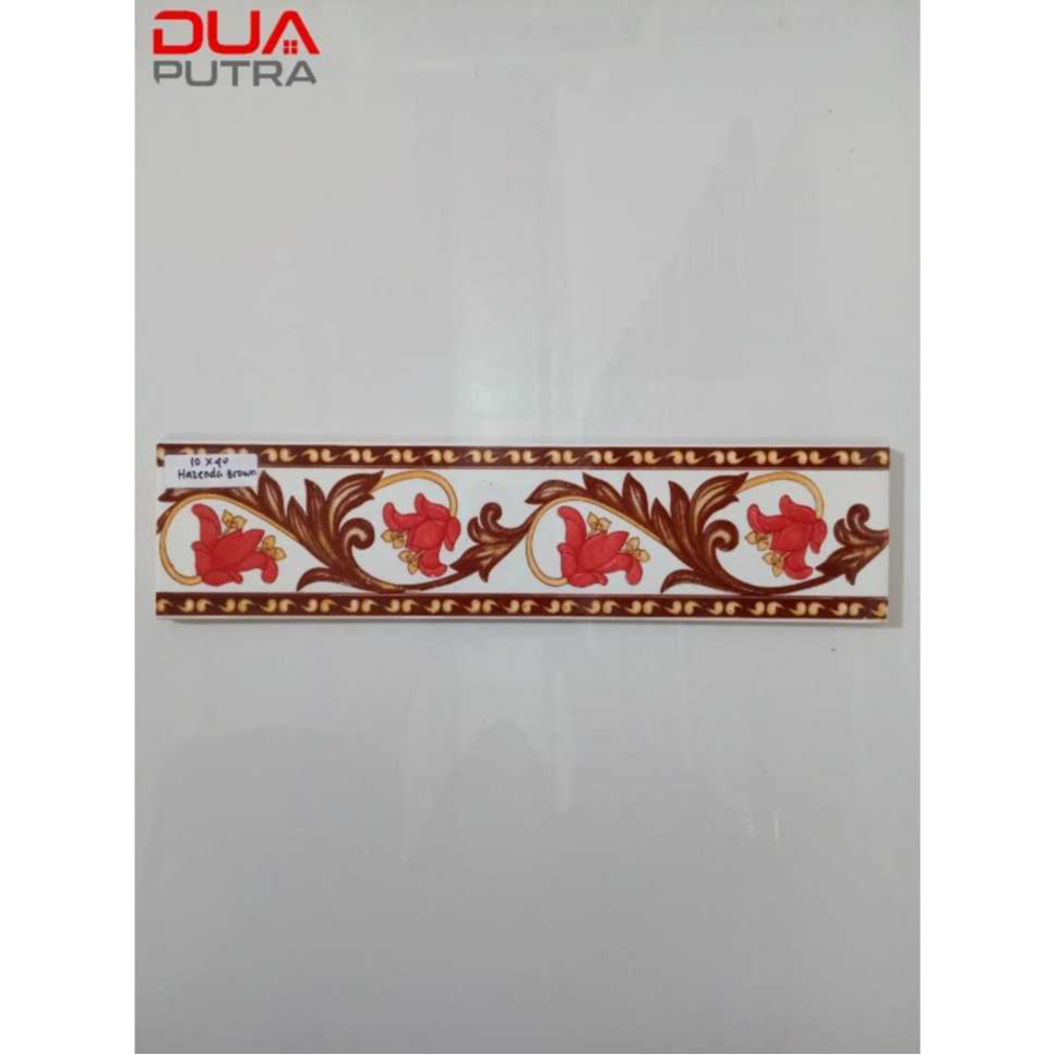 Jual LIST KERAMIK 10 x 40 HAZENDA BROWN/ LIST KERAMIK DINDING MOTIF ...