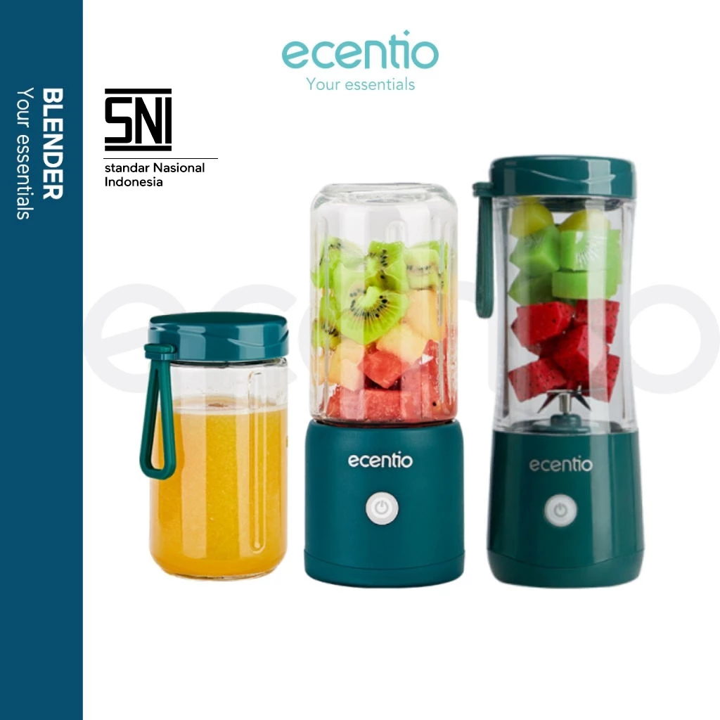 Ecentio kaca blender juicer mini jus 380 ml+380 ml usb jus 8