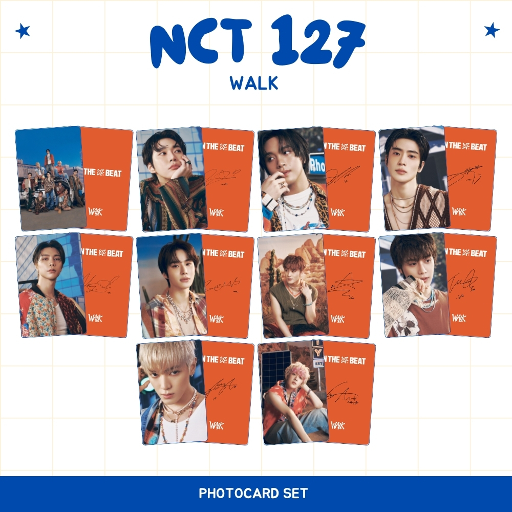 Jual PHOTOCARD NCT 127 WALK 2SISI (ISI 10 PCS + LAMINASI 2 SISI) TANDA ...