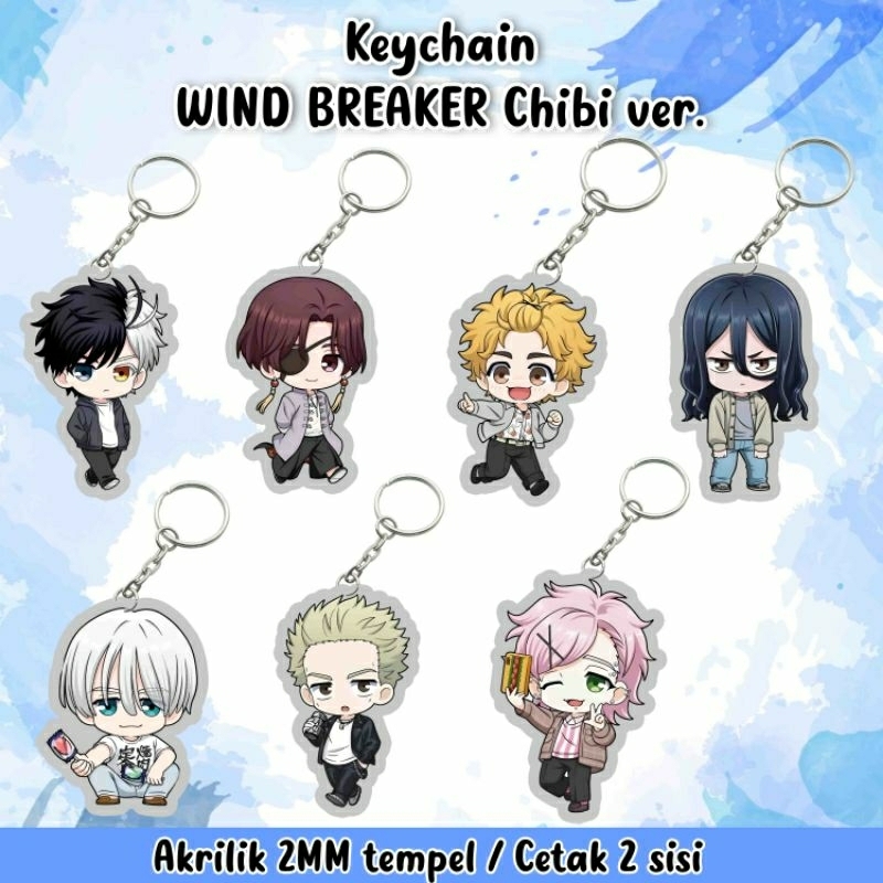 Jual Keychain Wind Breaker / Keychain Akrilik Wind Breaker / Gantungan ...