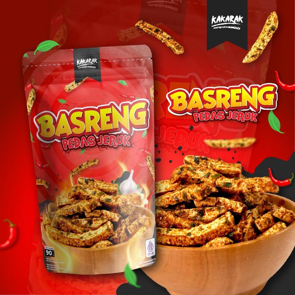Jual Kakarak - Basreng Pedas Jeruk - Cemilan Bakso Goreng 90gr | Shopee ...