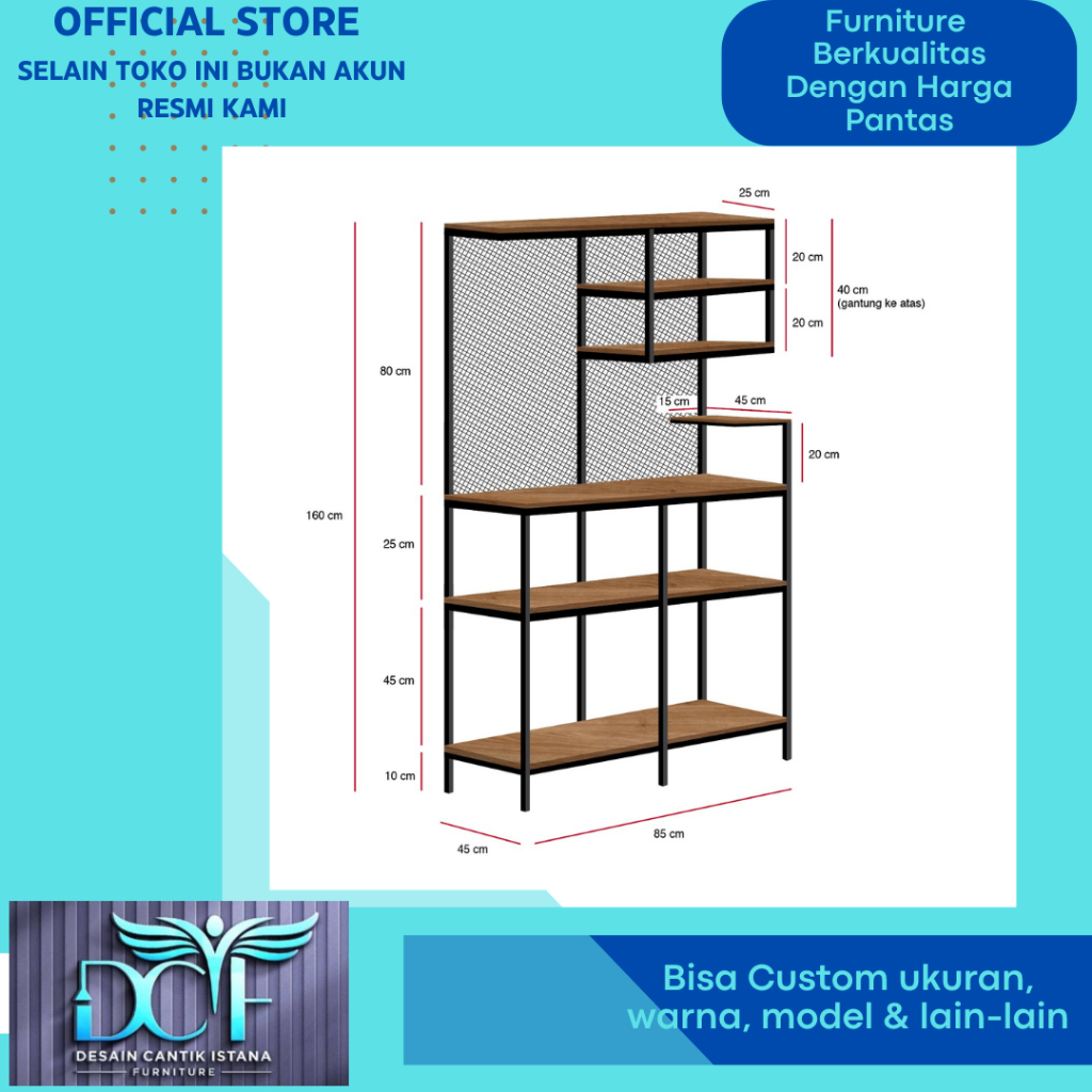 Jual Rak Industrial Minimalis Modern | Shopee Indonesia