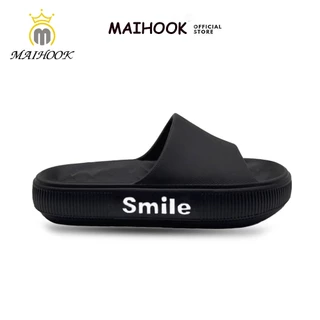 MAIHOOK Sandal Selop Pria Polos Empuk Karet EVA Kekinian Dewasa Cowok Sandal Pria Keren Murah Casual Flats