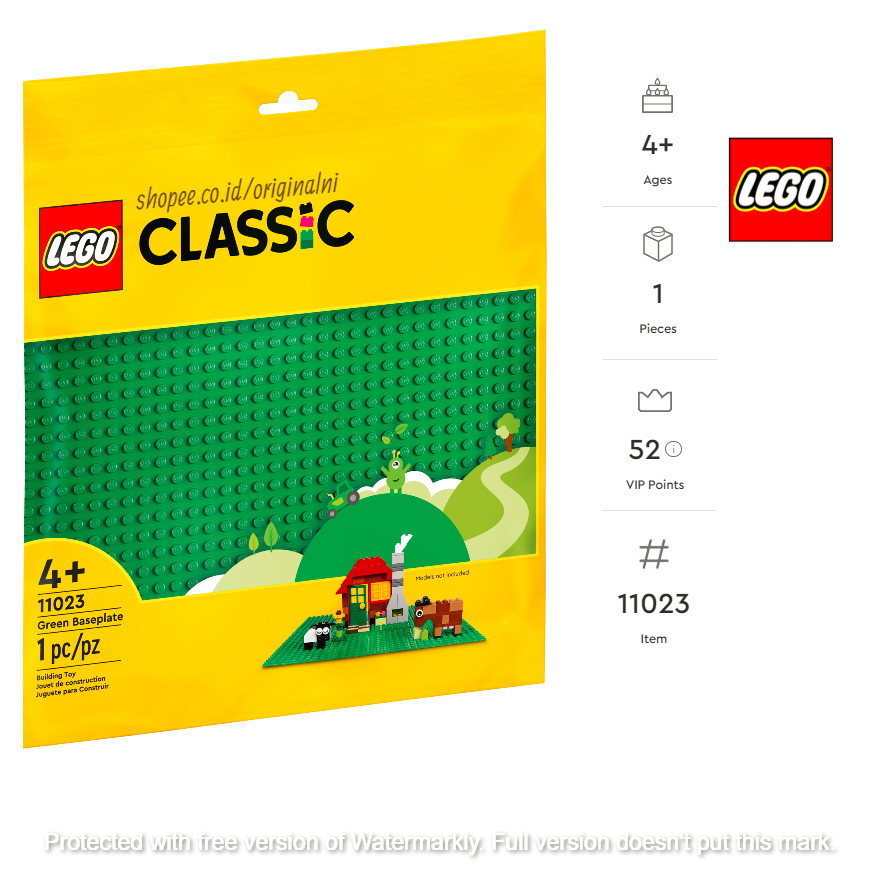 Jual LEGO® 11023 Classic Green Baseplate - Lego Papan | Shopee Indonesia