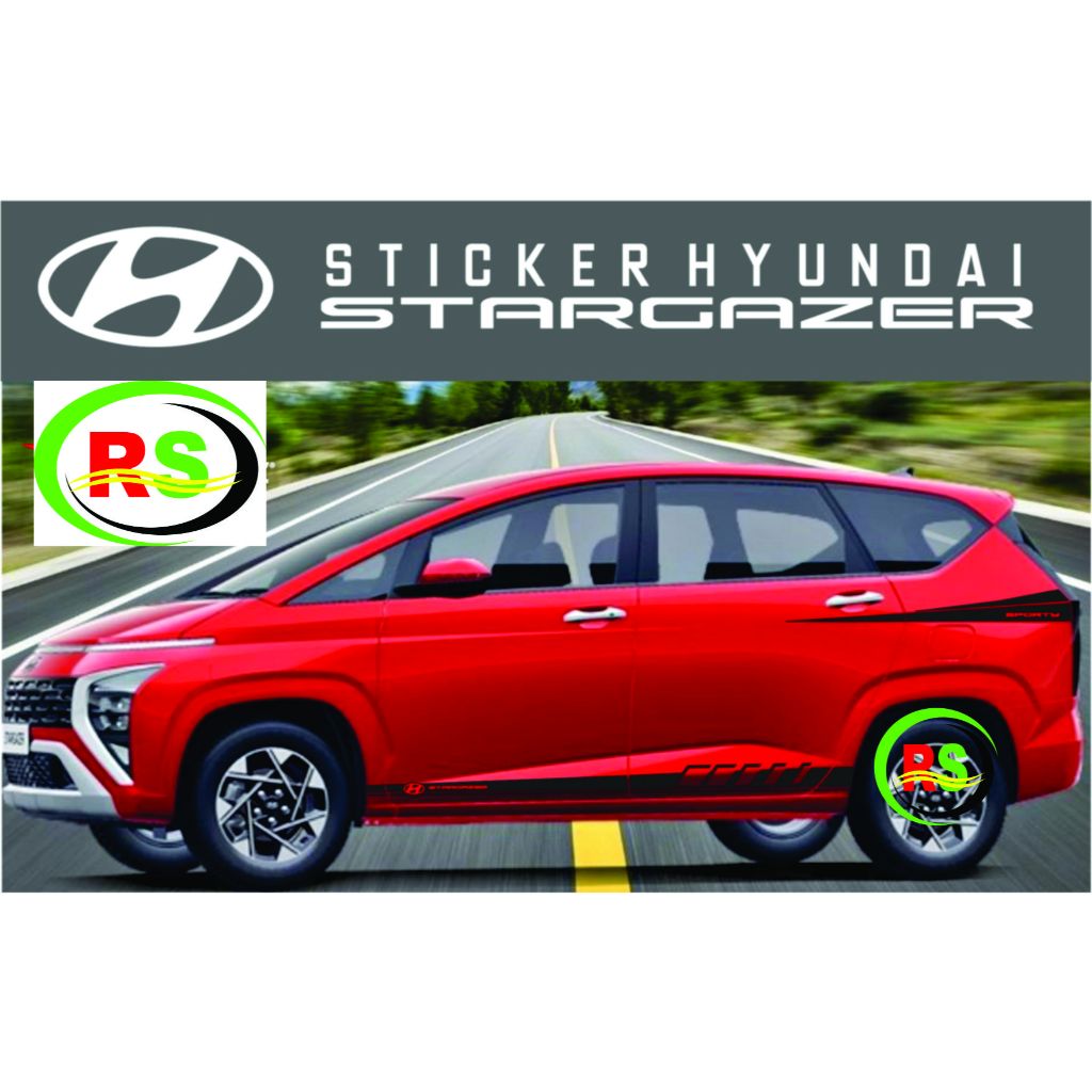 Jual sticker hyundai stargazer aksesories stiker cutting minimalis ...