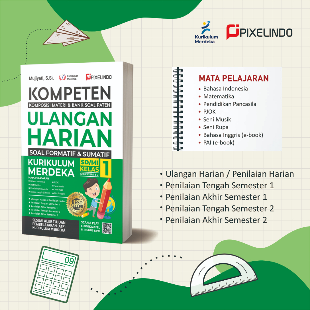 Jual UPDATE BUKU SEKOLAH ULANGAN HARIAN KURIKULUM MERDEKA KELAS 1 SD ...