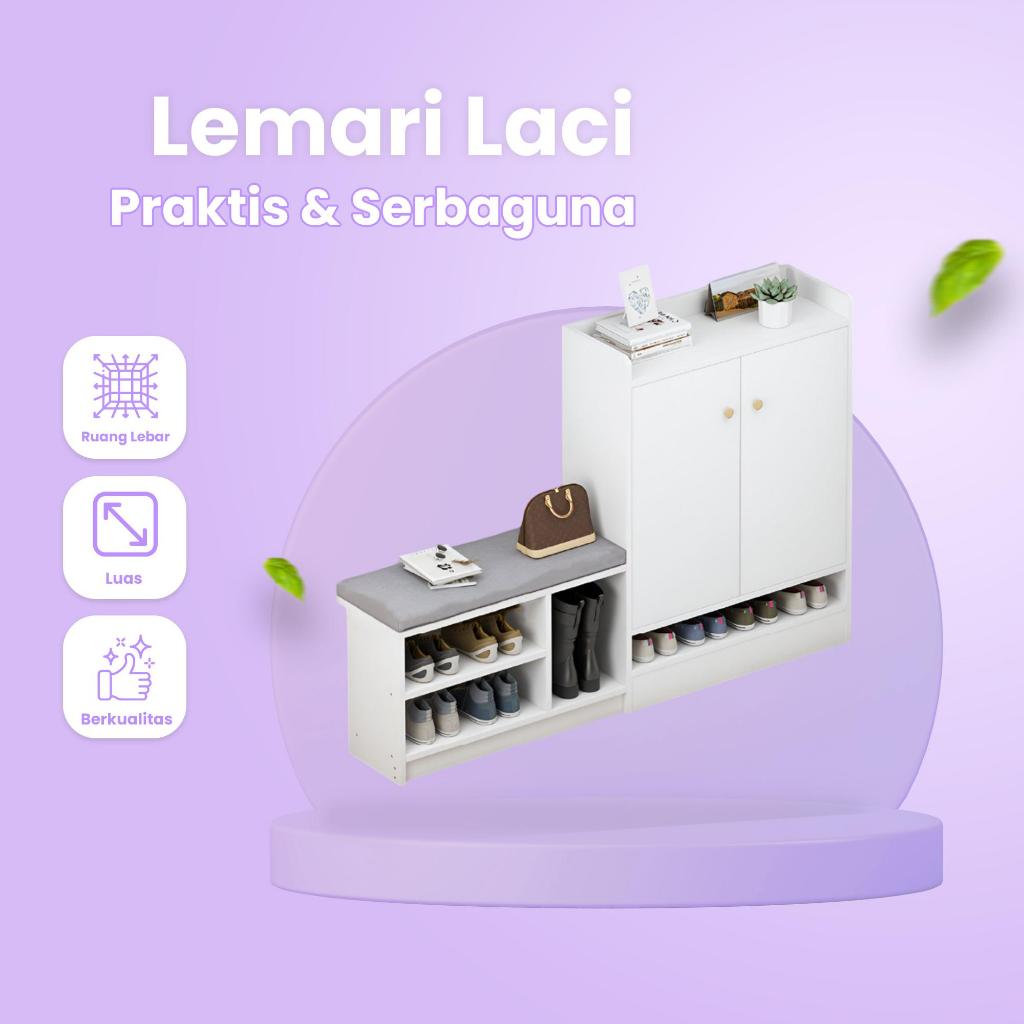 Jual KEREN - Kabinet & Rak Sepatu Sandal Desain Minimalis Dilengkapi ...