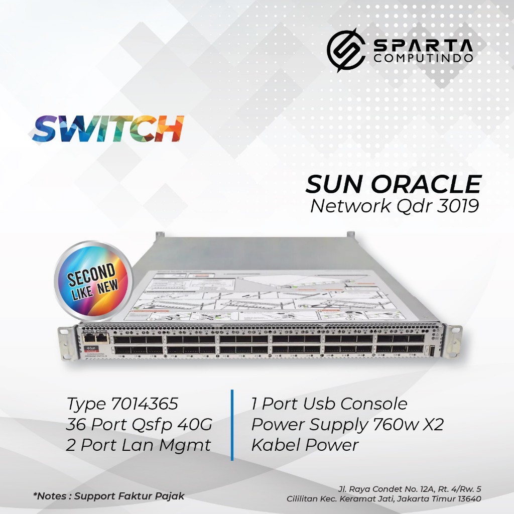 Jual Promo Switch Sun Oracle Qdr 3019Network 36 Port Qsfp 40G | Shopee ...