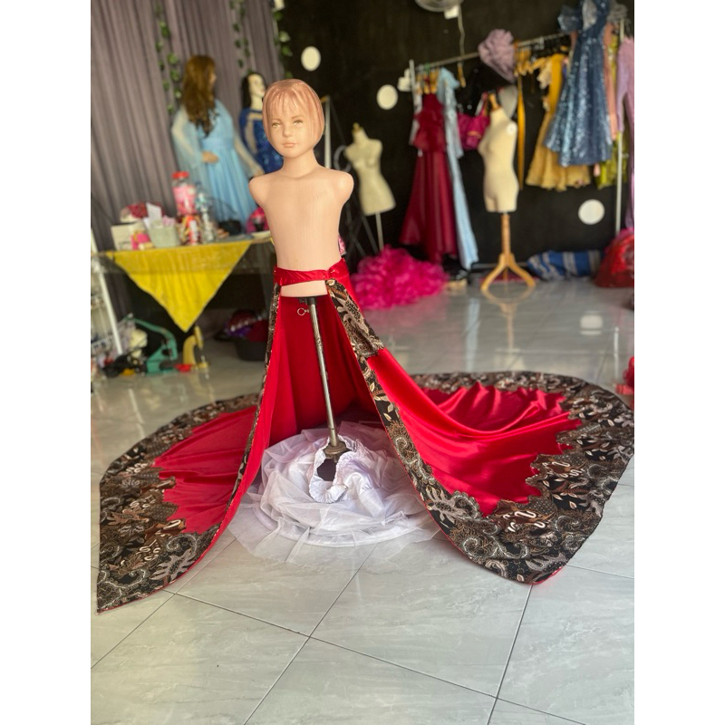 Jual rok Eko dari bhn Velvet mix batik bisa buat karnaval buat anak SD ...