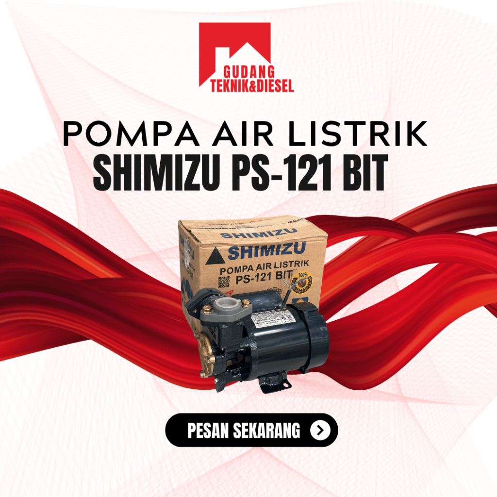 Jual Pompa Air Listrik Shimizu PS 121 Bit | Shopee Indonesia