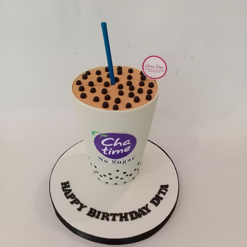 Jual Kue Ulang Tahun/Birthday Cake/Kue Ultah Tema Chatime/Kue Birthday ...