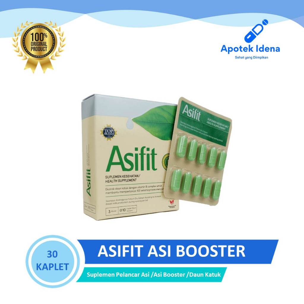 Jual ASIFIT ASI BOOSTER SUPLEMEN PELANCAR ASI 30 KAPLET (1BOX ...