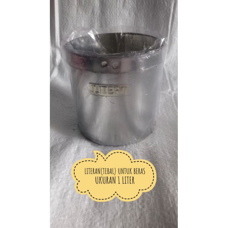 Jual LITERAN(TEBAL) UNTUK BERAS UKURAN 1 LITER | Shopee Indonesia