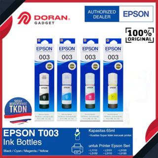 Epson 003 Ink Netto 65ml Tinta Printer L1210 L3210 L3250 L3550 L5290 L5590 - Original