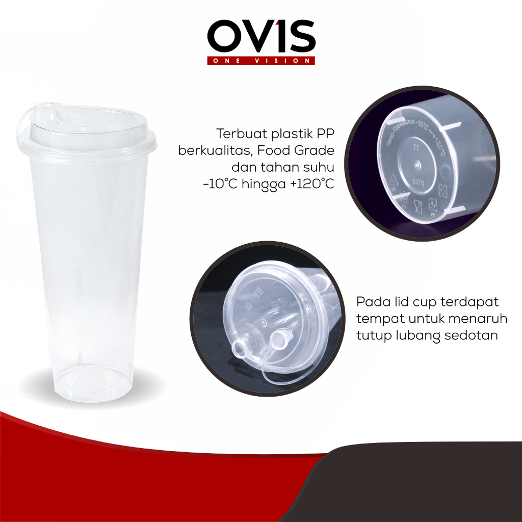 Jual Gelas Cup Inject Plastik PP Bening Tebal 380 ml 14 oz 500 ml 16 oz ...
