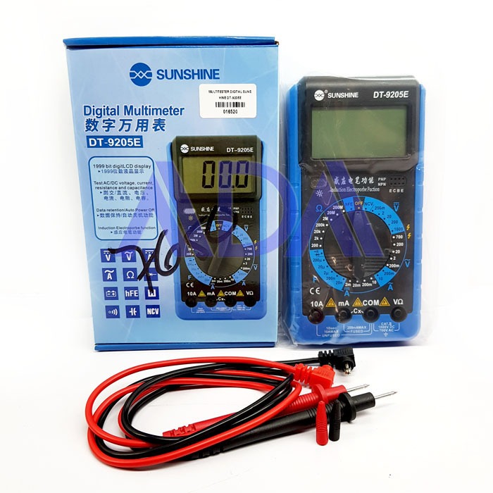 Jual MULTITESTER DIGITAL SUNSHINE DT9205E / DT-9205E | Shopee Indonesia