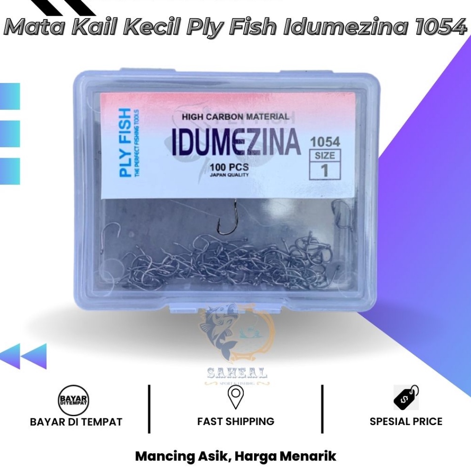 Jual Hadir Hebat Kail Pancing Ukuran Kecil Ply Fish Idumezina 154 ...