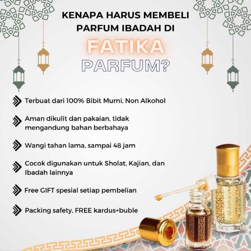 Jual FATIKA - Parfum Ibadah KISWAH Murni Original Non Alkohol Minyak ...