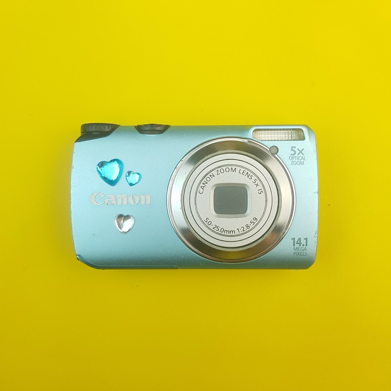 【極美品】Canon PowerShot A3200 IS ブルー　動作確認済 Canon PowerShot A3200 IS 14.1MP Digital Point & Shoot Camera