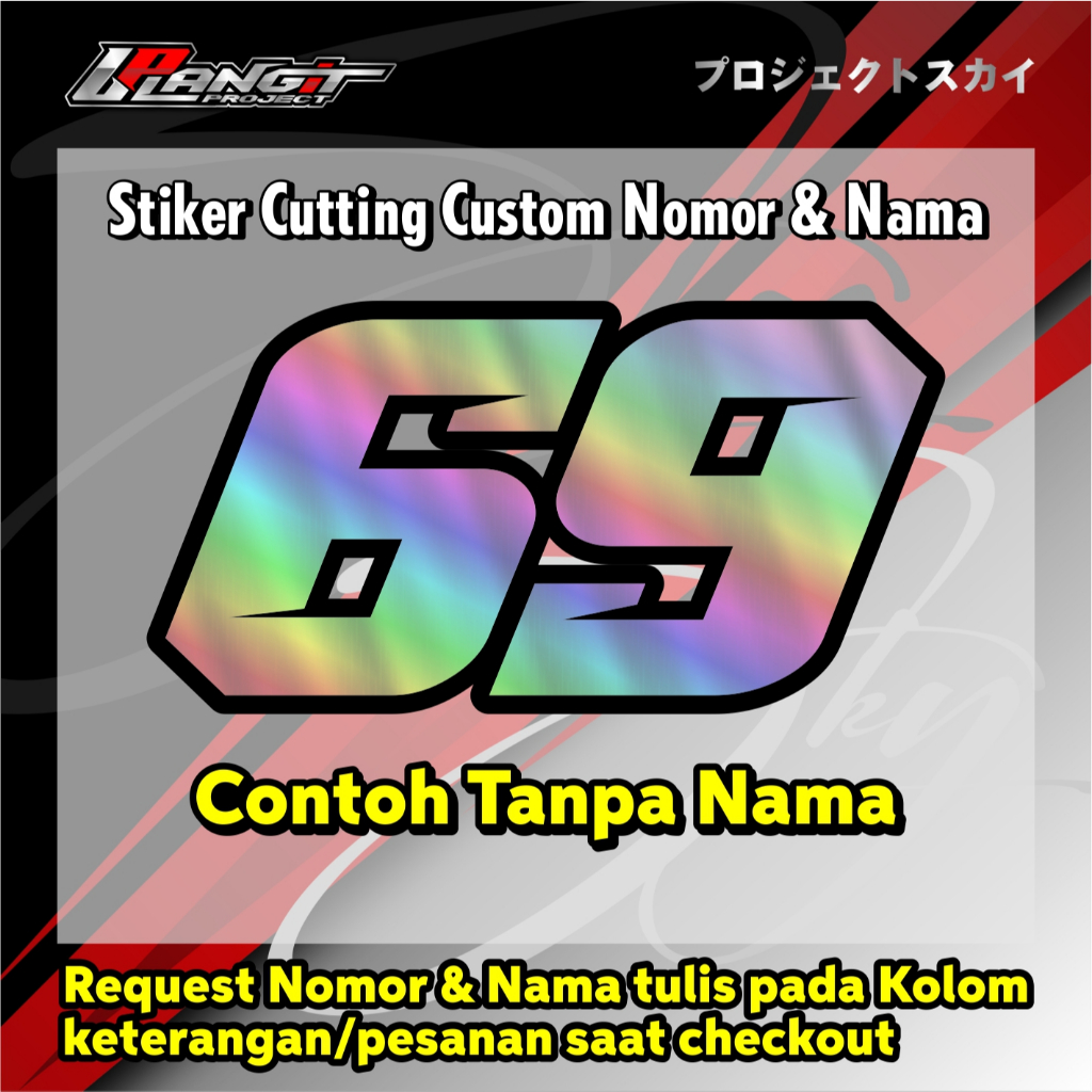 Jual STIKER REQUEST NOMOR + NAMA RACING | Shopee Indonesia