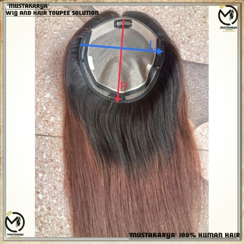 Jual Topper Wanita Topper cewek PREMIUM HAIR TOP Cewek Toupee Cewek ...