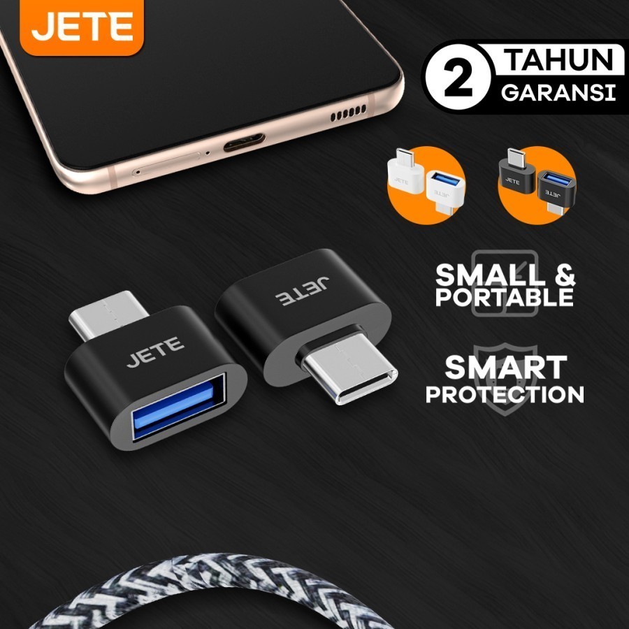 Jual OTG Mini Type C to USB | Adapter Converte JETE OTG Type C | Shopee ...