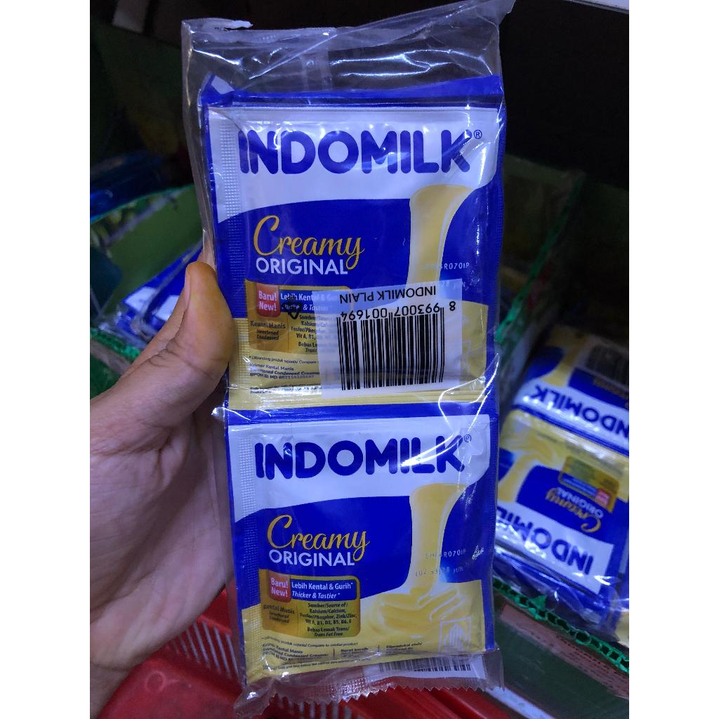 Jual (3 RENTENG) INDOMILK SUSU PUTIH SACHET RENTENG 37G ISI 6PCS ...