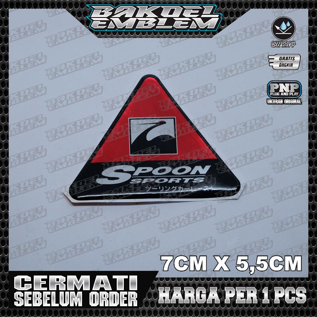 Jual EMBLEM SPOON SEGITIGA, EMBLEM HONDA SPOON SPORT SEGITIGA | Shopee ...