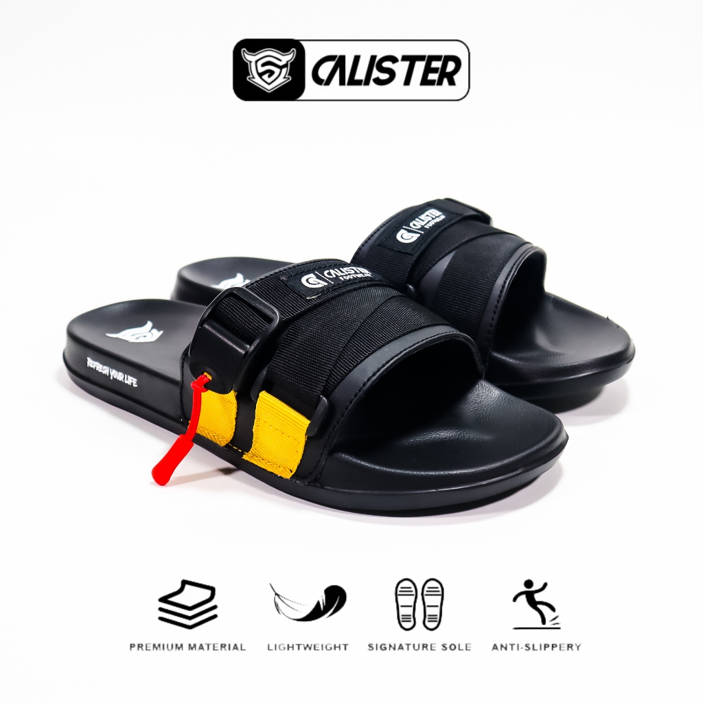 Jual Calister - Sandal Selop Pria Wanita Dewasa Casual Slide Deep Green ...